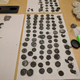 Coins belched up by a recent eruption at Ear Spring, Yellowstone